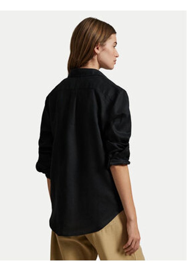 Polo Ralph Lauren Koszula 211970730003 Czarny Classic Fit. Typ kołnierza: polo. Kolor: czarny. Materiał: len