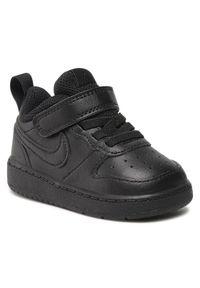 Nike Sneakersy Court Borough Low 2 (Tdv) BQ5453 001 Czarny. Kolor: czarny. Materiał: skóra. Model: Nike Court
