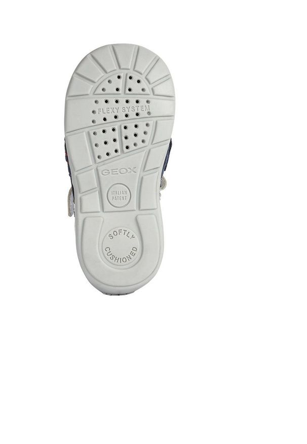 Geox buty dziecięce kolor fioletowy. Nosek buta: okrągły. Zapięcie: rzepy. Kolor: fioletowy. Materiał: skóra, materiał, włókno, guma