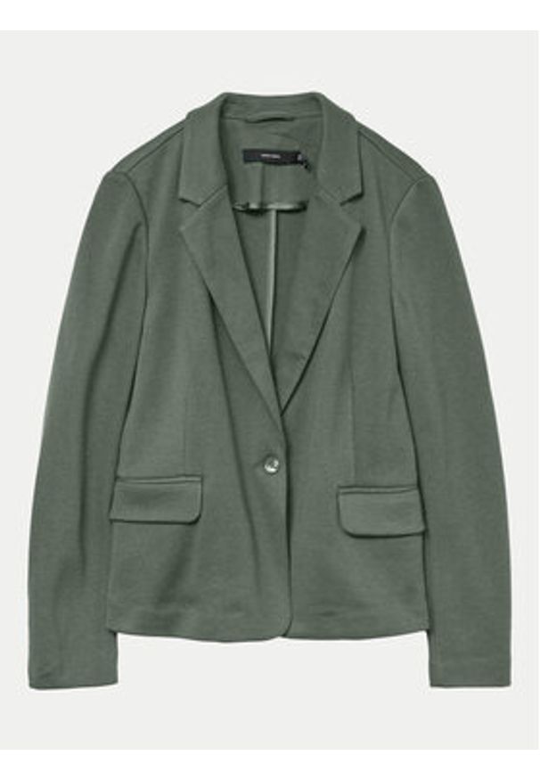 Vero Moda Marynarka Julia 10154123 Zielony Regular Fit. Kolor: zielony. Materiał: wiskoza, syntetyk