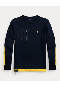 Ralph Lauren - RALPH LAUREN - Granatowa bluza z logo. Typ kołnierza: polo, bez kaptura. Kolor: niebieski. Styl: klasyczny #2