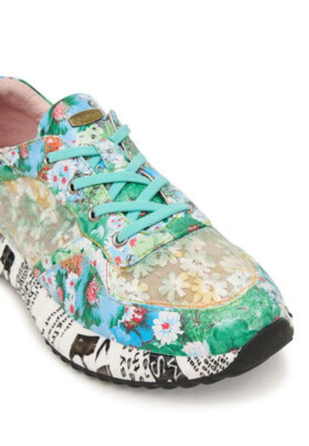 Laura Vita Sneakersy Burton 05 Kolorowy. Materiał: skóra. Wzór: kolorowy