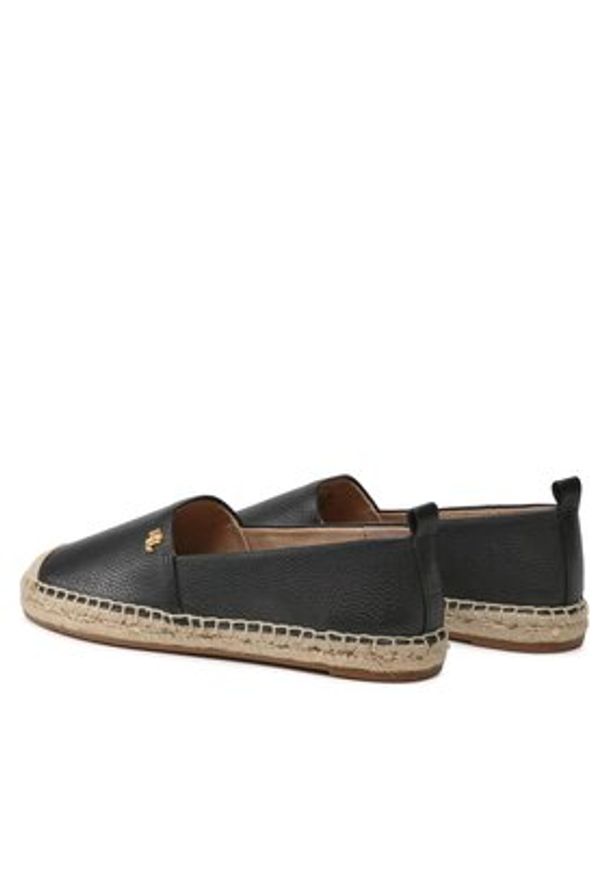 Lauren Ralph Lauren Espadryle Cameryn IV 802905304001 Czarny. Kolor: czarny. Materiał: skóra