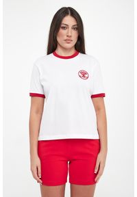 JOOP! Jeans - T-shirt damski z haftem Tordis JOOP! JEANS. Wzór: haft #2