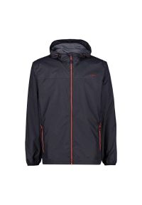 Kurtka przeciwdeszczowa z kapturem CMP. Typ kołnierza: kaptur. Kolor: szary, brązowy, wielokolorowy. Sport: turystyka piesza #1