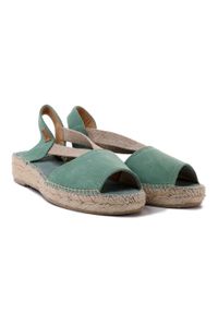 Toni Pons - TONI PONS ELLA menta mint, sandały/espadryle damskie. Kolor: zielony. Materiał: guma, skóra. Obcas: na koturnie