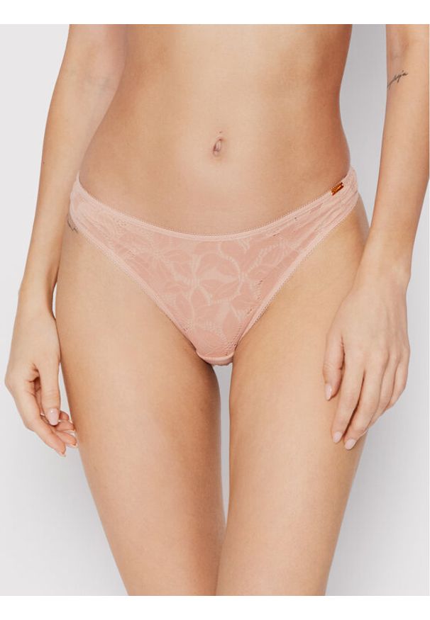 Gossard Figi klasyczne Glossies Lotus 19003 Różowy. Kolor: różowy. Materiał: syntetyk