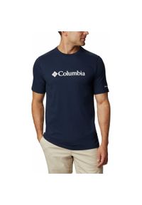 columbia - Koszulka Męska Columbia CSC Basic Logo Short Sleeve T-Shirt. Kolor: niebieski #1