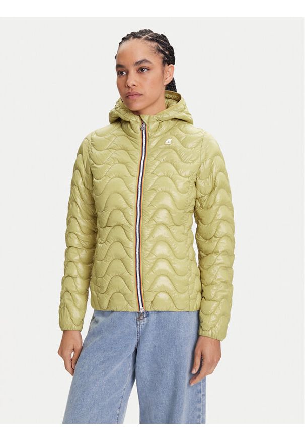 K-Way Kurtka przejściowa Lily K5126IW Zielony Regular Fit. Kolor: zielony. Materiał: syntetyk