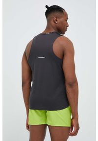 Asics t-shirt do biegania Race Singlet kolor czarny. Kolor: czarny. Materiał: materiał, skóra, włókno #2