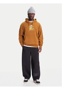 Adidas - adidas Bluza Wabash JW0167 Brązowy Loose Fit. Kolor: brązowy. Materiał: bawełna #4