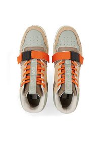 Tommy Jeans Sneakersy Tjm Basket Leather Buckle Mid EM0EM01288 Beżowy. Kolor: beżowy #2