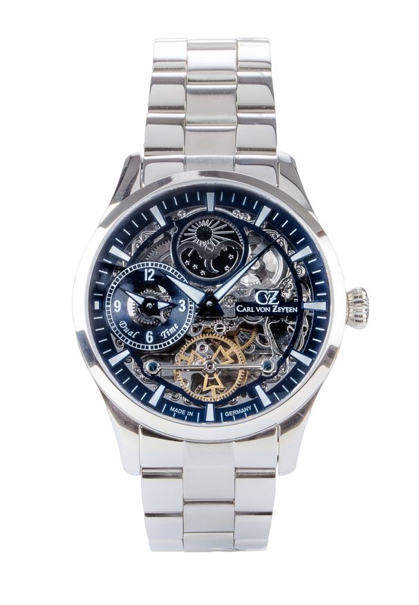 Zegarek Męski CARL VON ZEYTEN FREIBURG CVZ0063BLMS. Rodzaj zegarka: analogowe. Materiał: skóra. Styl: klasyczny, elegancki