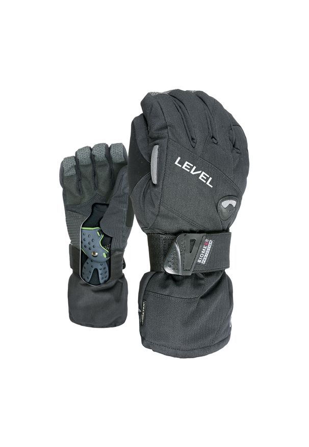 Rękawice snowboardowe męskie Level Half Pipe Gore Tex. Kolor: czarny. Technologia: Gore-Tex. Sezon: zima. Sport: snowboard