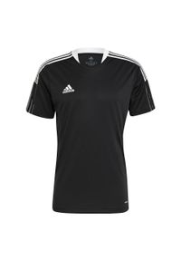 Adidas - Koszulka męska adidas Tiro 21 Training Jersey. Kolor: wielokolorowy, czarny, biały. Materiał: jersey