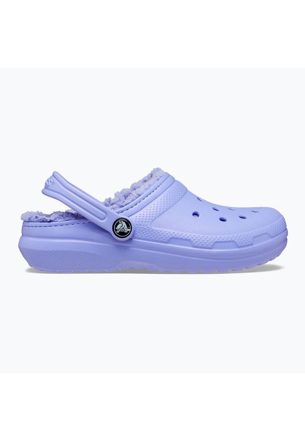 Klapki dziecięce Crocs Classic Lined. Kolor: fioletowy
