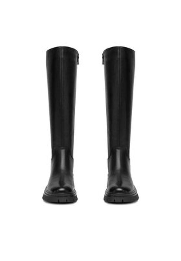 Badura Kozaki C-ANIKA-MX1065-11 Czarny. Kolor: czarny. Materiał: skóra