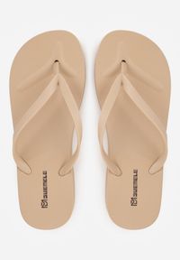 Renee - Brązowe Japonki Basic na Grubszej Podeszwie Dephanie. Okazja: na co dzień. Kolor: brązowy. Materiał: len, jeans. Wzór: gładki. Sezon: lato. Styl: wakacyjny, klasyczny, sportowy, street, casual #3