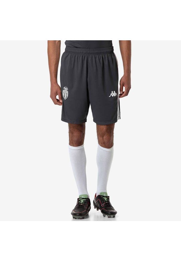 Kappa - krótki AS Monaco Ahora Pro 8 2024/25. Kolor: szary, biały, wielokolorowy. Długość: krótkie. Sport: piłka nożna