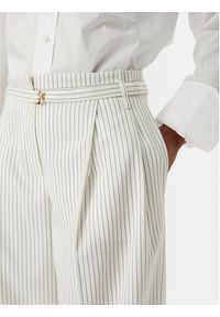 Hugo - HUGO Spodnie materiałowe Hejuly 50559202 Biały Loose Fit. Kolor: biały. Materiał: syntetyk #3