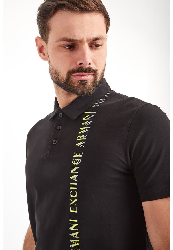 Armani Exchange - POLO ARMANI EXCHANGE. Typ kołnierza: polo. Wzór: jednolity, nadruk. Styl: sportowy
