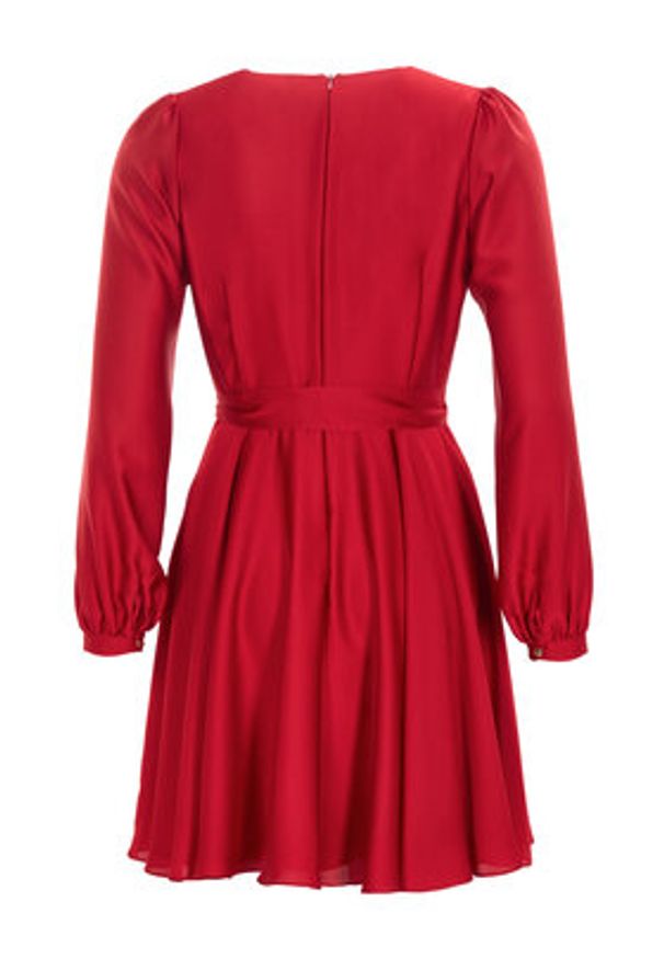 Swing Sukienka koktajlowa 5AI13900 Czerwony Regular Fit. Kolor: czerwony. Materiał: syntetyk, satyna. Styl: wizytowy