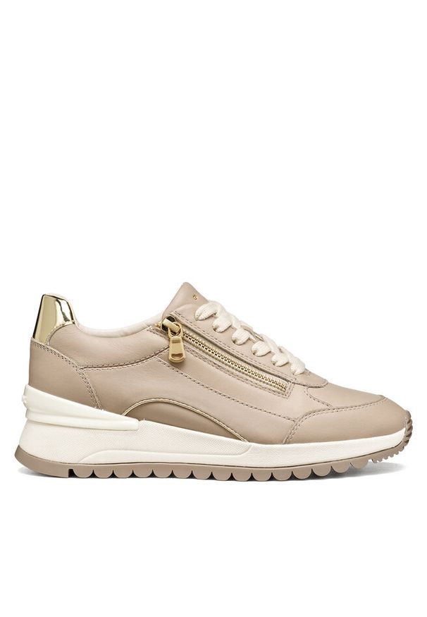 Sneakersy Geox. Kolor: beżowy