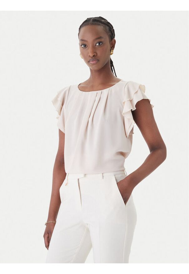 Rinascimento Bluzka CFC0127449003 Beżowy Regular Fit. Kolor: beżowy. Materiał: syntetyk