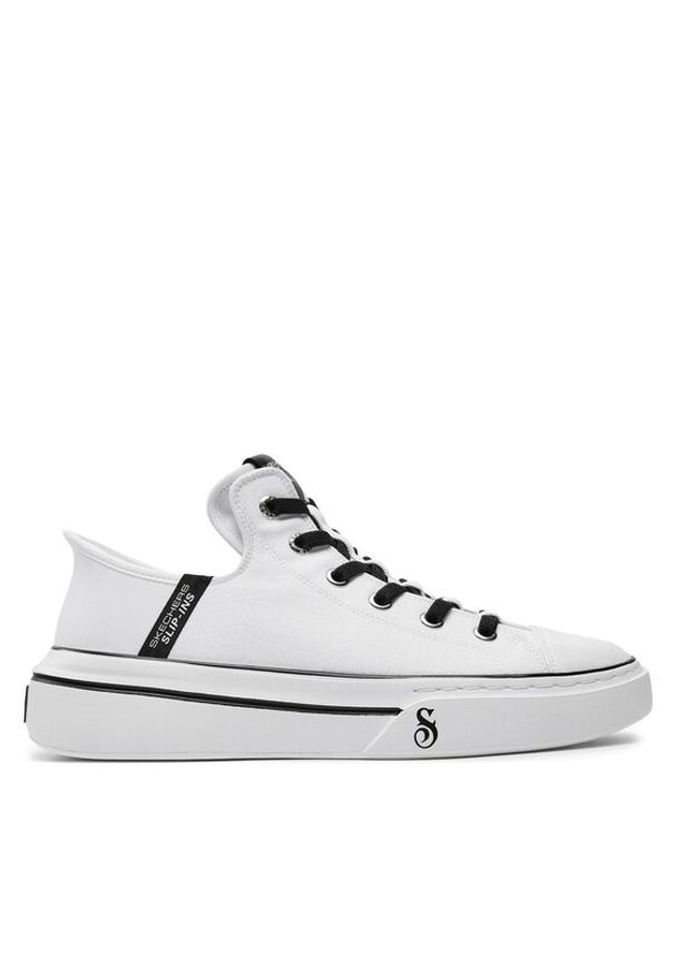 skechers - Skechers Sneakersy Snoop One-Boss Life Canvas 251026/WBK Biały. Kolor: biały