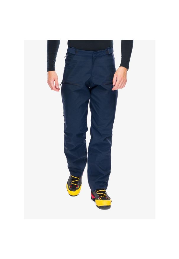 Spodnie softshell męskie Montane Nordes Pants. Kolor: niebieski. Materiał: softshell. Sport: turystyka piesza