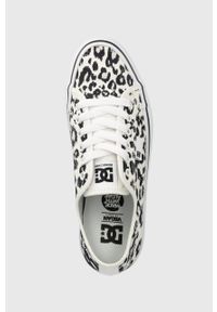 DC tenisówki damskie kolor biały. Nosek buta: okrągły. Zapięcie: sznurówki. Kolor: biały. Materiał: materiał, guma #4