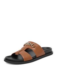Nine West Klapki CEO-JDNW-05 Brązowy. Kolor: brązowy. Materiał: skóra #5