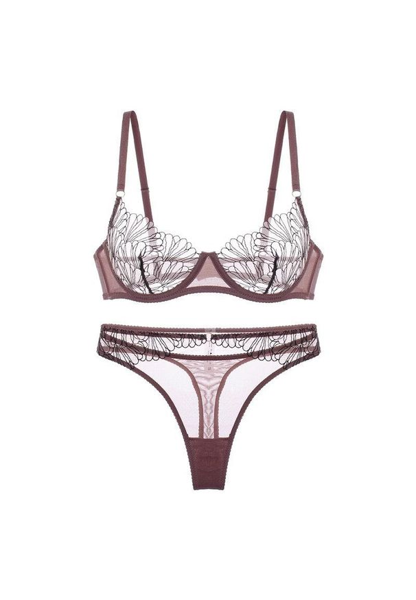 Intica - Komplet bielizny ultracienkiej z miękkiego materiału Juulia. Materiał: materiał