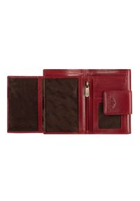 Wittchen - Damski portfel ze skóry z elegancką napą czerwony. Kolor: czerwony. Materiał: skóra #4