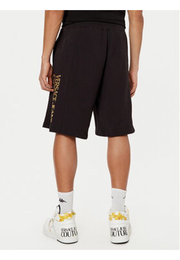 Versace Jeans Couture Szorty sportowe 78GADT05 Czarny Regular Fit. Kolor: czarny. Materiał: bawełna. Styl: sportowy