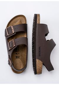 Sandały damskie brązowe Birkenstock Milano BF. Kolor: brązowy. Sezon: lato. Styl: młodzieżowy, sportowy