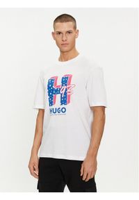 Hugo T-Shirt Nentryle 50513411 Biały Relaxed Fit. Kolor: biały. Materiał: bawełna #1