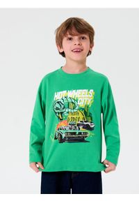 Sinsay - Koszulka z długimi rękawami Hot Wheels - zielony. Kolor: zielony. Długość rękawa: długi rękaw. Długość: długie #1