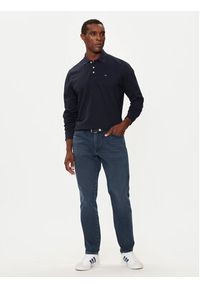 Wrangler Polo Refined 112357287 Granatowy Regular Fit. Typ kołnierza: polo. Kolor: niebieski. Materiał: bawełna #4