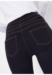 bonprix - Jegginsy z wysoką talią z wygodnym paskiem, z elastycznego, termoaktywnego materiału. Kolor: czarny #3