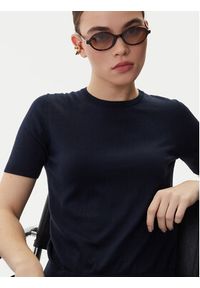 Weekend Max Mara T-Shirt Gabarra 2615361081 Granatowy Slim Fit. Kolor: niebieski. Materiał: bawełna #5