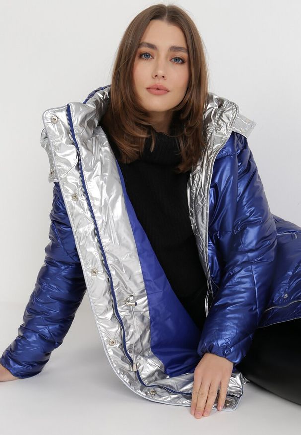 Born2be - Niebieska Kurtka Pronassa. Kolor: niebieski. Materiał: tkanina