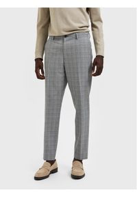 Selected Homme Spodnie materiałowe 16087750 Szary Slim Fit. Kolor: szary. Materiał: materiał #1