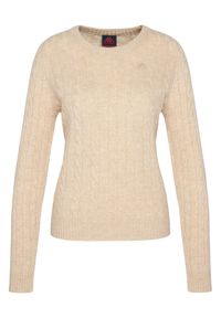 Robe di Kappa Sweter Jolie 65116CW Beżowy Regular Fit. Kolor: beżowy. Materiał: wełna
