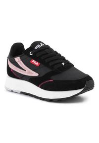 Buty do chodzenia damskie Fila Run Formation. Zapięcie: sznurówki. Kolor: czarny. Materiał: materiał, skóra, tkanina, syntetyk. Szerokość cholewki: normalna. Sport: turystyka piesza, bieganie