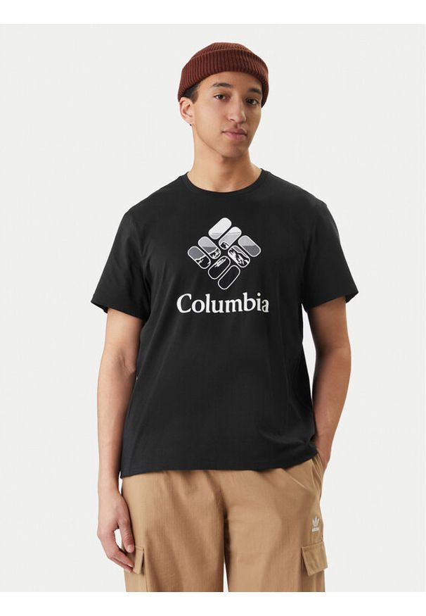 columbia - Columbia T-Shirt Graphic 2155031 Czarny Regular Fit. Kolor: czarny. Materiał: bawełna