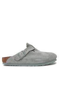 Birkenstock Klapki Boston 1029214 Zielony. Kolor: zielony. Materiał: skóra, zamsz