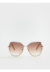 Reserved - Okulary przeciwsłoneczne - brązowy. Kolor: brązowy #1