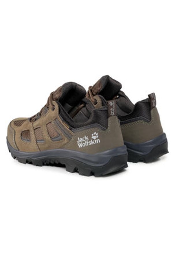Jack Wolfskin Trekkingi Vojo 3 Texapore Low M 4042441 Brązowy. Kolor: zielony. Materiał: zamsz, skóra. Sport: turystyka piesza