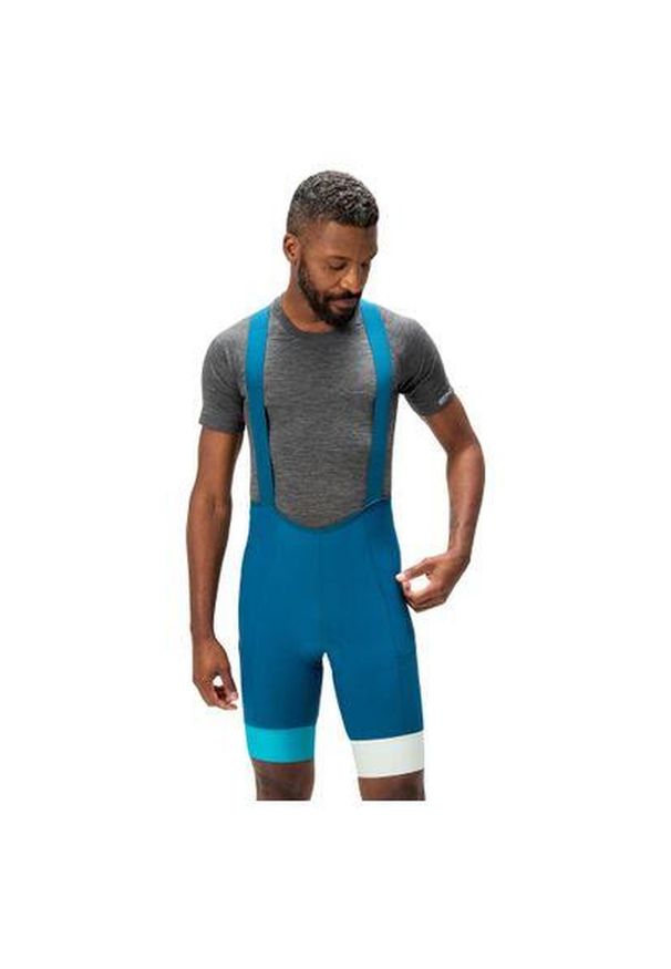 ENDURA - Spodenki rowerowe męskie Endura Loop Bibshort. Kolor: niebieski